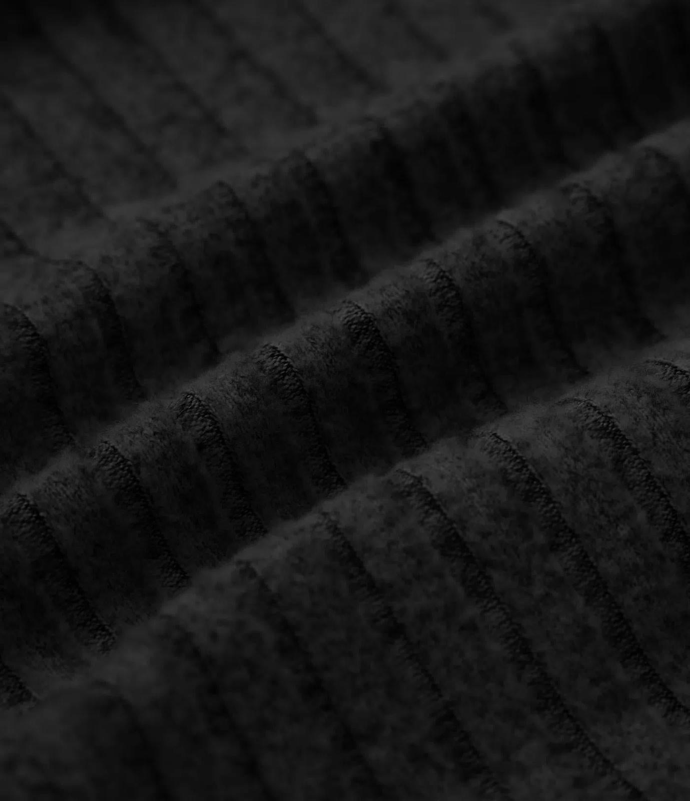 NWT Halara Ribbed Knit High Waisted Pockets Wide Leg Casual Pants Black S