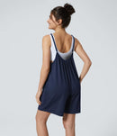 NWT Halara Spaghetti Pocket Solid Wide Leg Casual Jumpsuit Size M