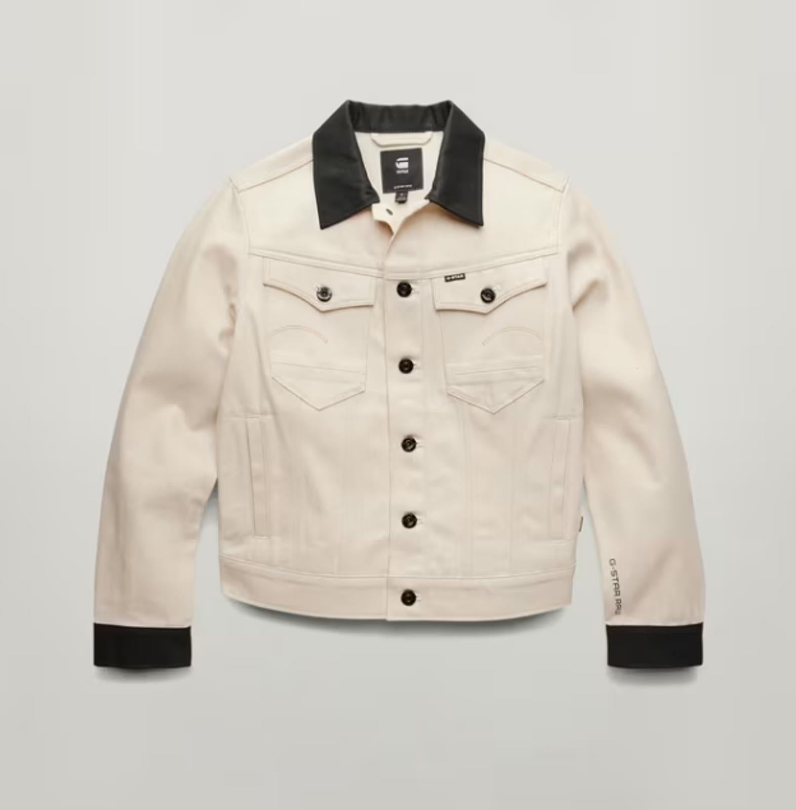 NWT G-Star RAW Arc 3D Denim Jacket Women’s Ecru Raw Denim Size XS