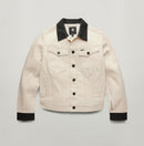 NWT G-Star RAW Arc 3D Denim Jacket PM Women’s Ecru Raw Denim Size Large