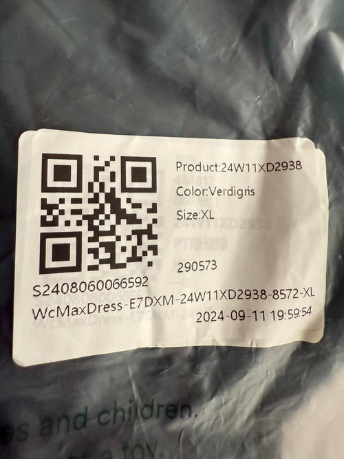 NWT Halara Adjustable Halter Tie Pocket Hem Flowy Maxi Dress Verdiris XL