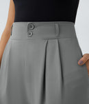 NWT Halara High Waisted Zipper Pocket Shirred Straight Leg Pants Size XL Tall