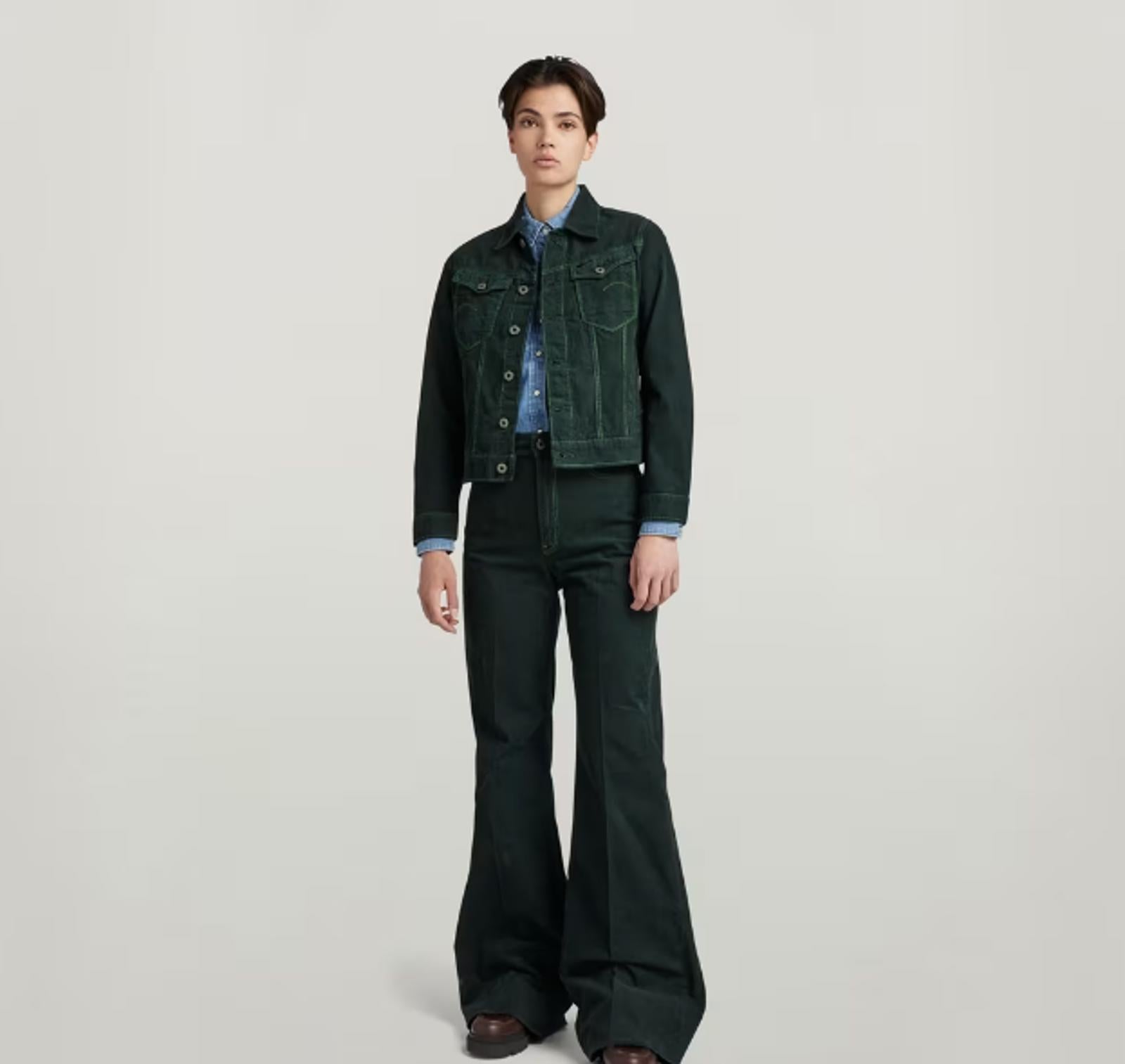 NWT G-Star Raw Arc 3D Corduroy Jacket LAUB GD Green Size XS