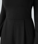 NWT Halara Long Sleeve Wide Leg Black Jumpsuit Size Large