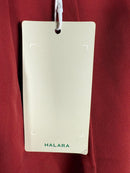 NWT Halara High Waisted Pocket Shirred Straight Leg Work Pant Madder Brown - S