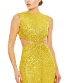 NWT Mac Duggal 27022 Sleeveless Front Twist Dress Size 2