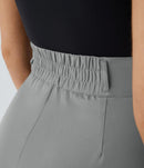 NWT Halara High Waisted Zipper Pocket Shirred Straight Leg Pants Size XL Tall