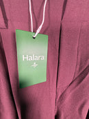 NWT Halara Flex™ High Waisted Pocket Wide Leg Waffle Work Pants Plum Wine - M