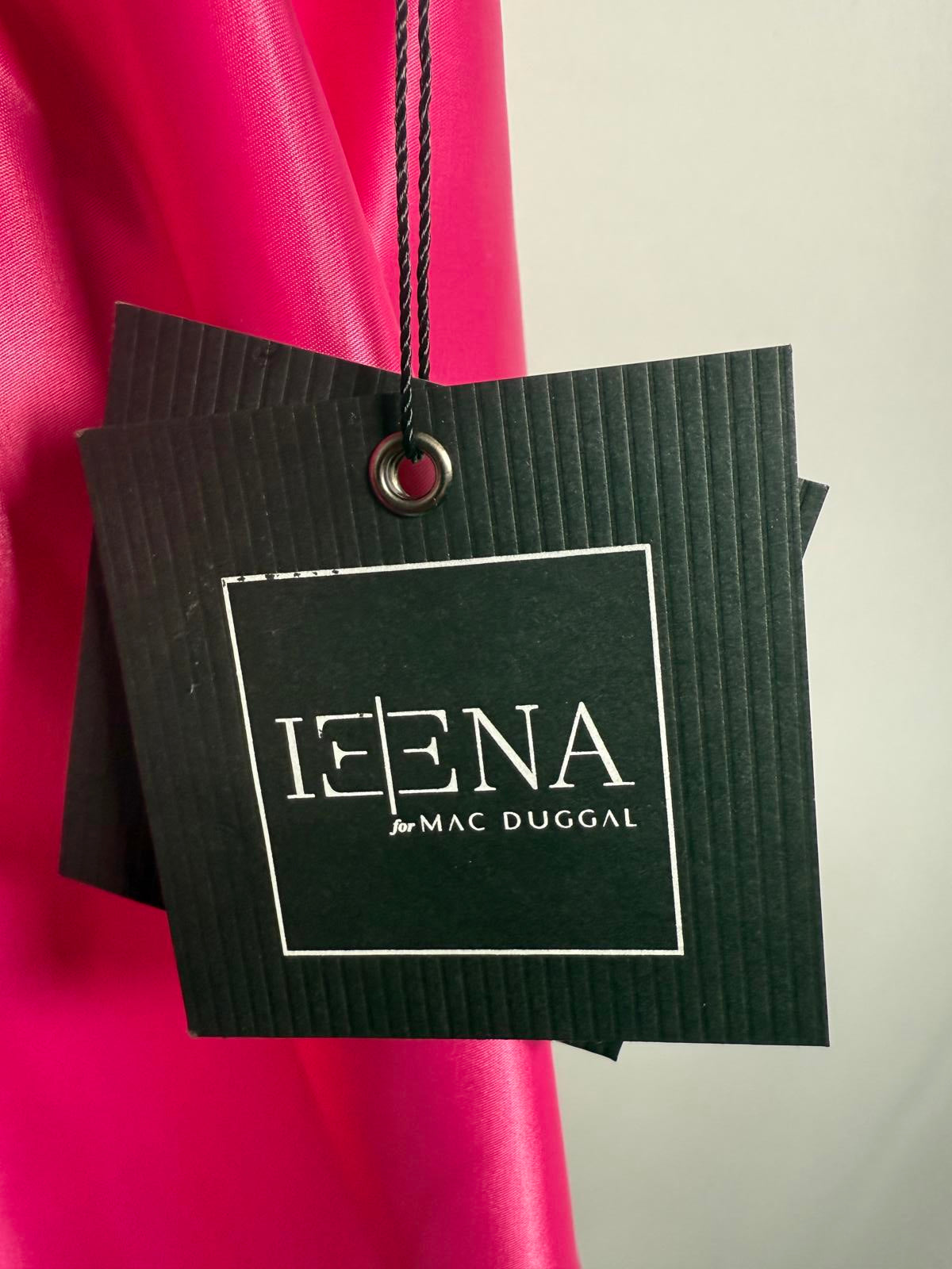 NWT Mac Duggal Fuchsia Bow Bubble Hem Mini Dress Size 8