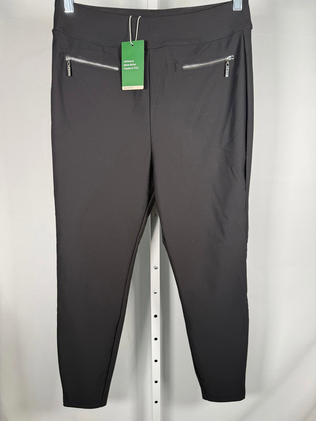 NWT Halara Flex™ High Waisted Pocket Twill Work Pants Black Size L