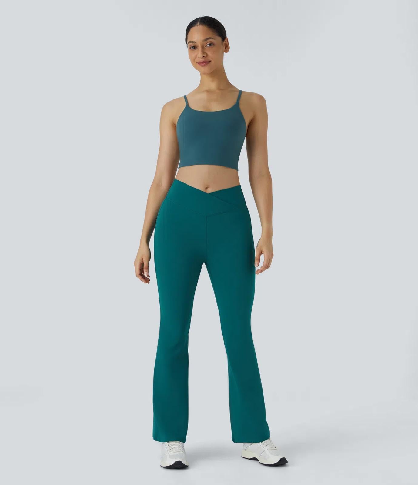 NWT Halara DayStretch High Waisted Crossover Flare Yoga Leggings Size XL Petite