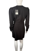 The Kooples Black Wrap Dress US Size Small, FR 1 NWT