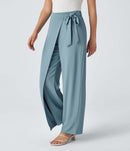 NWT Halara High Waisted Tie Side Wide Leg Work Pants Size Small