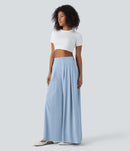 NWT Halara Breezeful High Waisted Wide Leg Flowy Palazzo Casual Pants - M