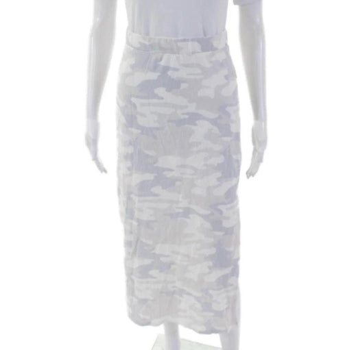 NWT REVOLVE Z Supply Alco Camo Midi Skirt Dove Grey Size Medium