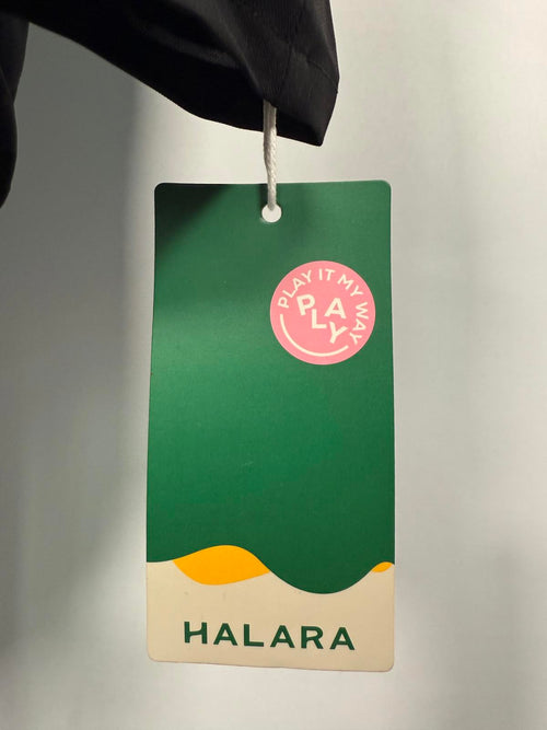 NWT Halara Sleeveless Pockets Drawstring Casual Jumpsuit Black Size L