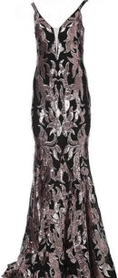 Jovani 3263A Black/Rose Size 2 NWT