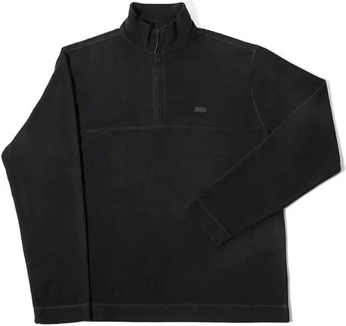 NWT Rains Addis Fleece Half Zip Unisex Jacket Black Size L