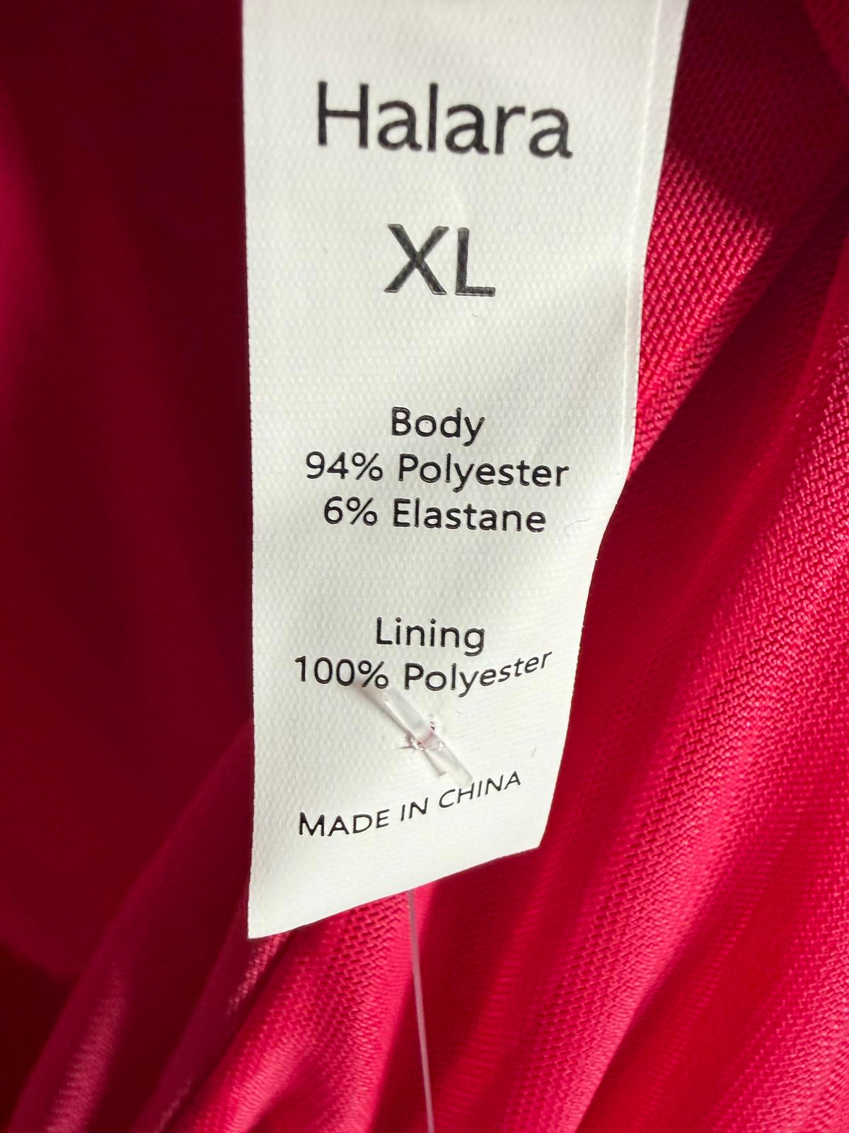 NWT Halara Women's Pink Ruched Long Sleeve Dress Size XL