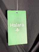 NWT Halara V Neck Long Sleeve Tulip Hem Midi Dress Black Size S