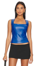 LBLC THE LABEL Brandi Top In Blue Size M NWT REVOLVE