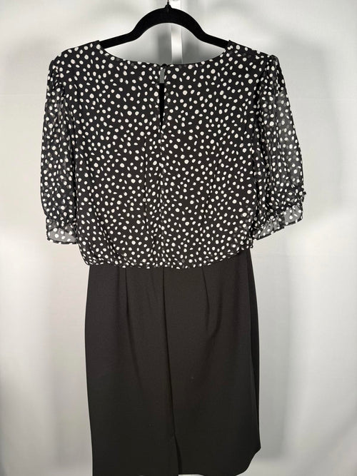 NWT Connected Apparel Women's Polka Dot Midi Dress Size 4