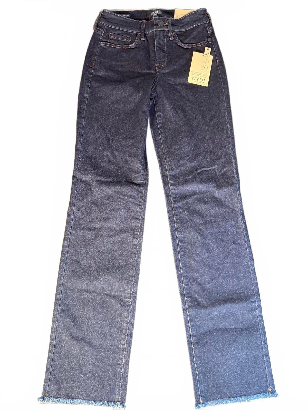 NYDJ Relaxed Straight Cool Embrace LiftXTuck Tehnology in Magical. Size 00 NWT