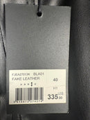 NWT The Kooples Black Leather Pants Size 40