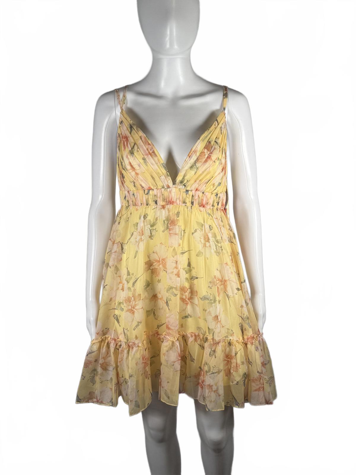 MAC DUGGAL Ieena Floral Minidress Size 2