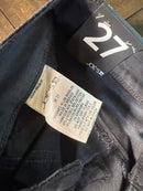 Joes JeansJet Black Rollin Zip Skinny Jeans Size 27. NWT