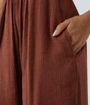 NWT Spaghetti Strap Lace Up Pocket Jumpsuit Size M, Tall