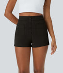 NWT Halara High Waisted Pockets Casual Shorts 2.5'' Black S