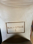 Sun + Stone Women's Dollyy Pointed-Toe Western Tan Boots Size 5 NWOB