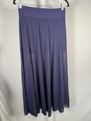 NWT Halara High Waisted Contrast Mesh 2-in-1 Pocket Midi Flare Casual Skirt - M