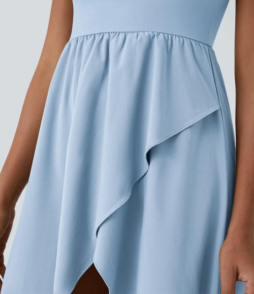 NWT Halara Breezeful High Low 2-Piece Pocket Flowy Casual Dress Size Medium