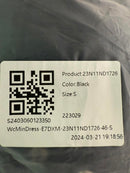 NWT Halara Round Neck Zipper Belted Pocket Midi Fit And Flare Work Dress Black S