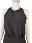 NWT The Kooples Short Black Crepe Dress US Size Medium $345 MRSP