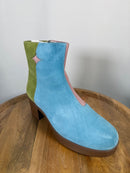 NWB Lazo Luna Pink Kyanite Blue Serpentine Green Boots Women's Size 8