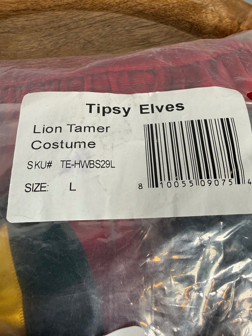 NWT Tipsy Elves Ringmaster Lion Tamer Costume Size Large