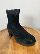 NWB Lazo Siren Obsidian Black Platform Ankle Boots Women's Size 8