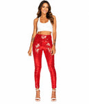 NWT Tipsy Elves Red Sequin High Waisted Leggings Size 1X