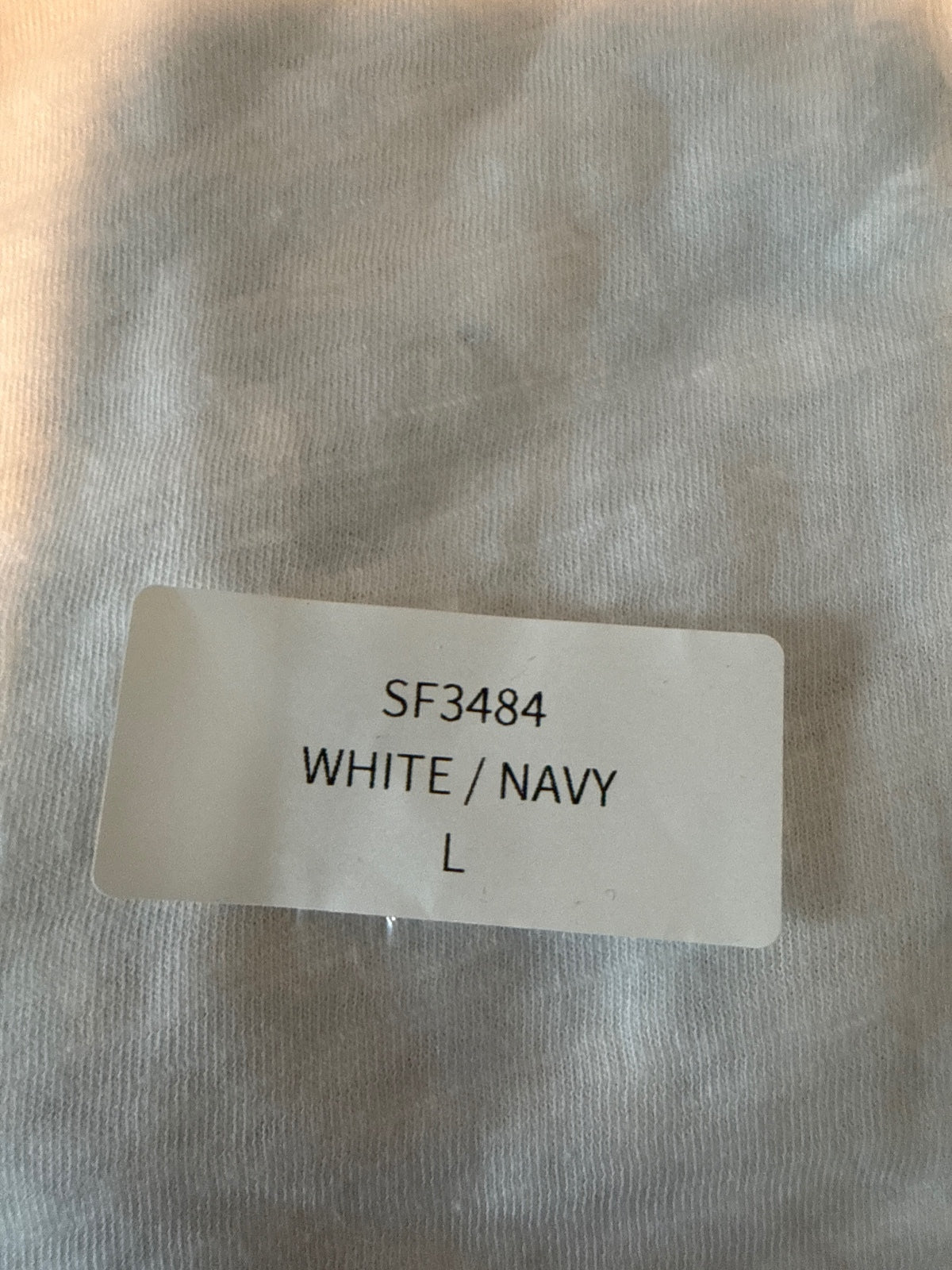 NWT Six Fifty White Navy Long Sleeve Top Size Large