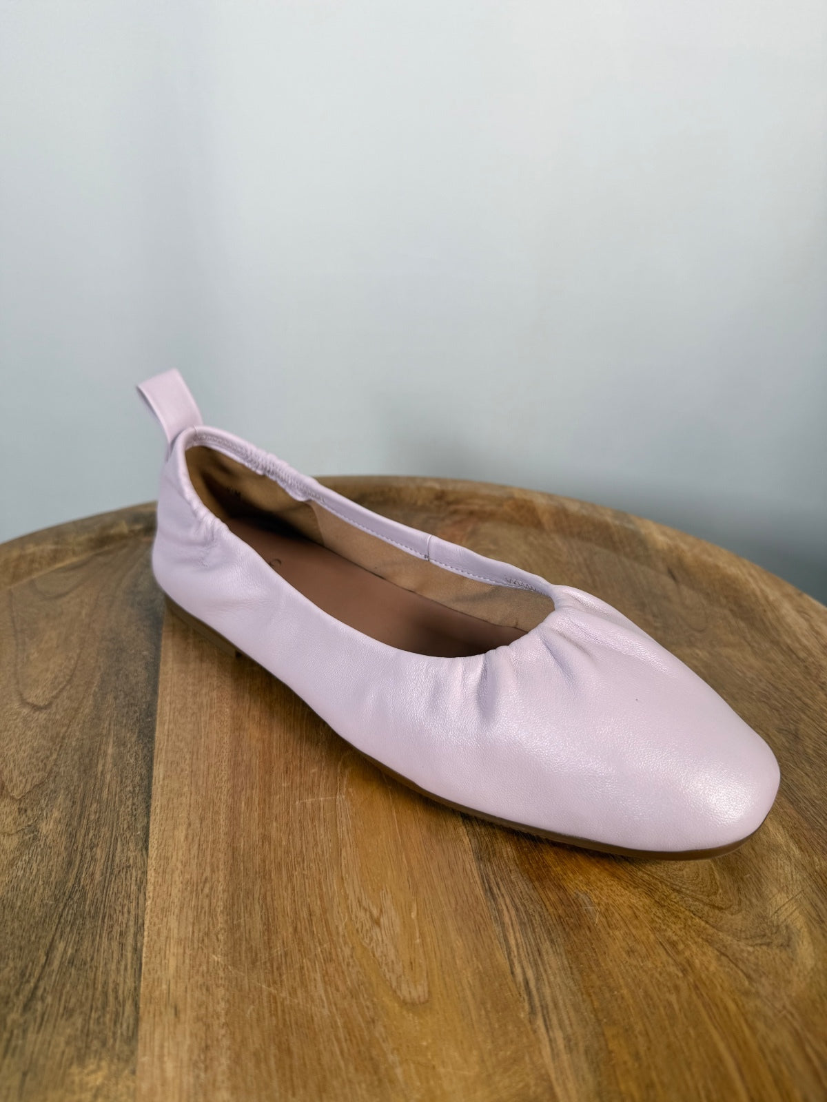 NWB Linea Paolo Newry Lavender Fog Nappa Leather Ballet Flats Size 10