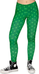 NWT Tipsy Elves Women's Green Clover Leggings Size XL
