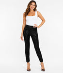 NWT Tipsy Elves Black Sequin High Waisted Leggings Size 1X