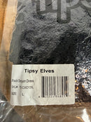 NWT Tipsy Elves Women's Black Sequin Dress Size Large