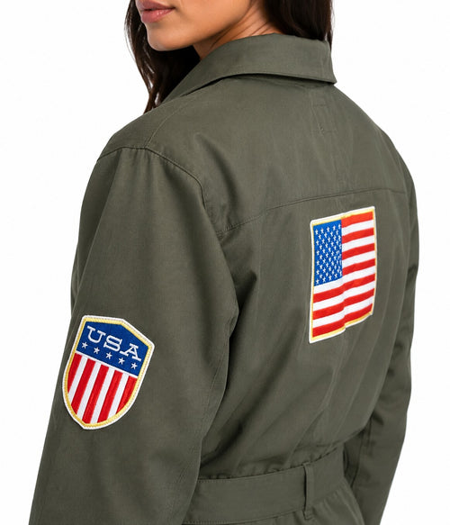 NWT Tipsy Elves Pilot Costume Green Size XXL