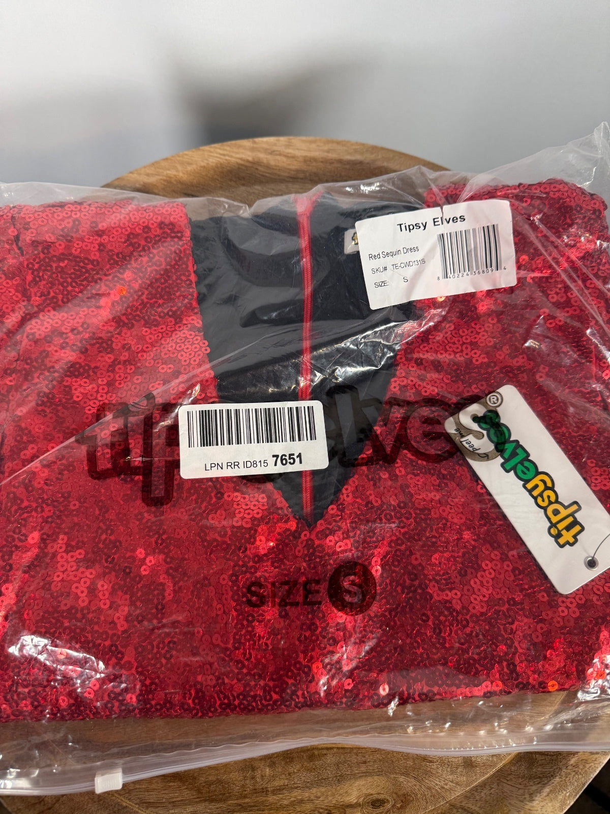 NWT Tipsy Elves Red Sequin Dress Party Dress Size Small