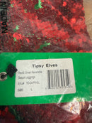NWT Tipsy Elves Red & Green Reversible Sequin High Waisted Leggings Size Large
