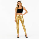 NWT Tipsy Elves Leggings Women's Gold Metallic Size Large